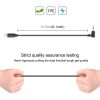 PULUZ 3,5mm TRS-Apple Lightning mikrofon audioadapter kábel (fekete)