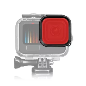   GoPro Hero 12/ 11/ 10/ 9 Vízalatti Fény-szűrő Filter (Piros)