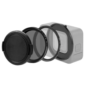   PULUZ GoPro Hero 12/ 11/ 10/ 9 Univerzális Szűrő Adapter (52mm) + ND2-400 Variabilis ND-Szűrő Filter