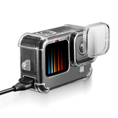 PULUZ GoPro HERO 12/ 11/ 10/ 9 Akciókamera TPU Tok (átlátszó)