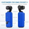 PULUZ 2in1 DJI OSMO Pocket 3 Szilikon Tok (kék)