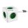Allocacoc PowerCube  Extended zöld 1,5m kábel