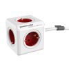 Allocacoc PowerCube Extended piros 1,5m kábel