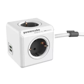Allocacoc PowerCube Extended USB szürke 1,5m kábel