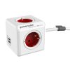 Allocacoc PowerCube Extended USB piros 1,5m kábel