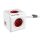 Allocacoc PowerCube Extended USB piros 1,5m kábel
