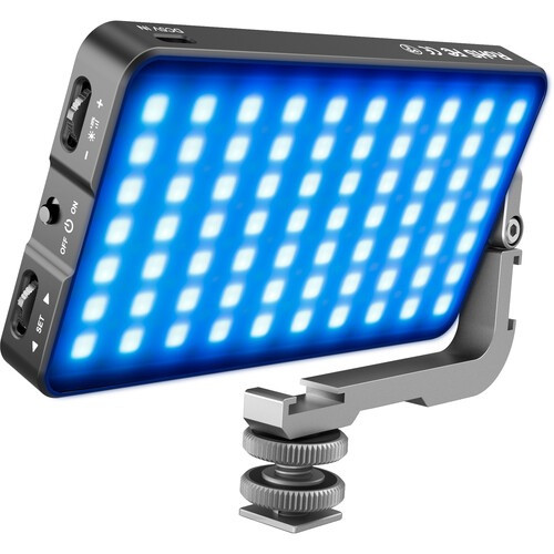 Pixel G3 RGB-LED Videó Lámpa - 12W 1600LUX 2600-10.000K 4300mAh Színes Professzionális kamera fény