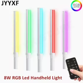   JYYXF RGB LED-Cső Lámpa - 50cm 800LM Színes 2500-8900K Cső-Videólámpa -2600mAh