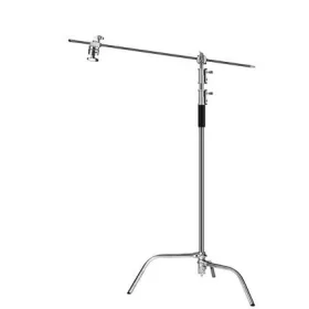   C-Stand 330cm Acél Fotóállvány - Vaku & LED Lámpa-Tartó -Kamera Stúdió-Állvány