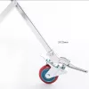 2in1 Fotós Gurulós Acél Studió Állvány -LED Lámpa-tartó Gurulóállvány -Krómozott acél, 30kg teherbírás (600cm)