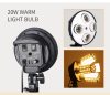 3in1 Softbox Kit -2db 50x70cm 192W (8x 24W) LED Softbox-Fény & 40x40cm Boom Softbox készlet