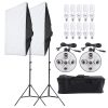 5in1 Studió Softbox Set-2db 90W Softbox 2* 200cm Állvánnyal