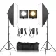 Dupla-Softbox Set - 2* 3000-5500K 48W LED 50*70cm Softbox 2M Álvánnyal