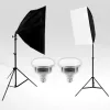 Rocketek Tricolor Softbox Set - 2m állvány + 50x70 softbox + LED izzó + távirányító