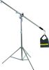 Stúdió C-Stand Állvány -Rozsdamentes Acél Tripod (180+214cm) -Könnyű Boom Karos Állvány