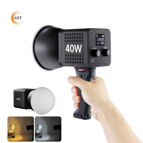 40W Bi-Color COB Akkumulátoros videólámpa