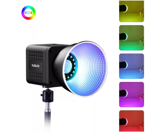 40W RGB COB Akkumulátoros Színes videólámpa