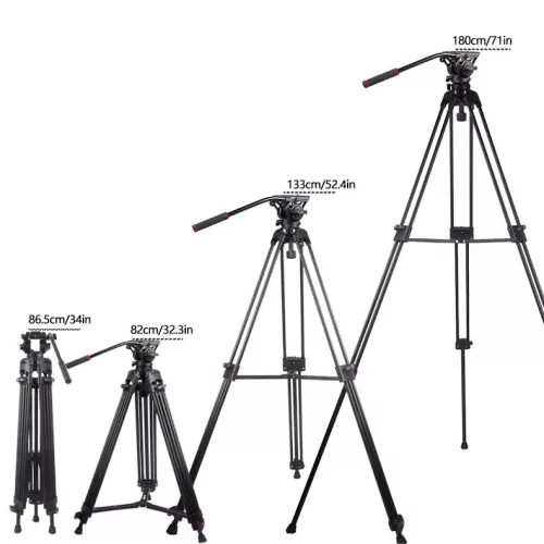 Professzionális Videós Állvány/Tripod + VH-07 Fluid Fej - 180cm