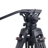Professzionális Carbon Fiber Videós Állvány/Tripod + 502 Fluid Fej - 180cm