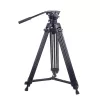 Professzionális Carbon Fiber Videós Állvány/Tripod + 502 Fluid Fej - 180cm