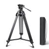 Professzionális Carbon Fiber Videós Állvány/Tripod + 502 Fluid Fej - 180cm