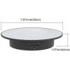 Elektromos 12cm Fekete Termékforgató -360° Forgó Termékfotó Asztal