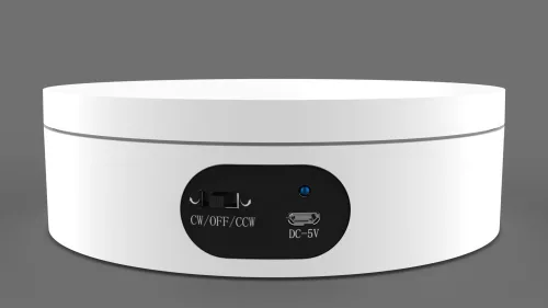Elektromos 16cm Fehér Termékforgató -360° Forgó Termékfotó Asztal
