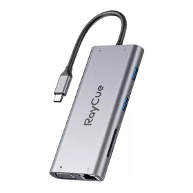   RayCue 11 az 1-ben USB-C Dokkoló HUB 4K HDMI És 100W PD (HXD-RC21101)