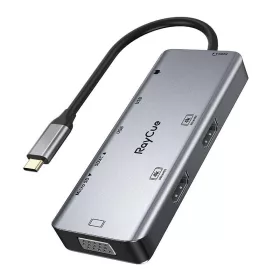 RayCue 9in1 USB-C HUB 4K HDMI És 100W PD (HYD-RC2901)