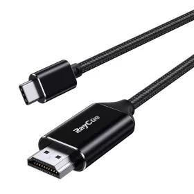   RayCue USB-C HDMI 2.1 Kábel 4K 60Hz, 2m (Fekete) (JL-CB108-2M)