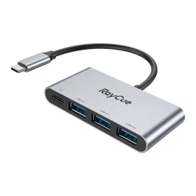   RayCue 4in1 USB-C HUB 3x USB-A 3.0 5Gbps + PD 100W (WT-RC2401)