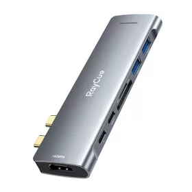   RayCue USB-C 7in1 Adapter 4K HDMI És SD/TF Olvasó (XL-RC2701)