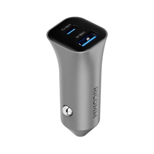 Ricomm RA381 Autós Töltő 38W 1xUSB-A, 1xUSB-C