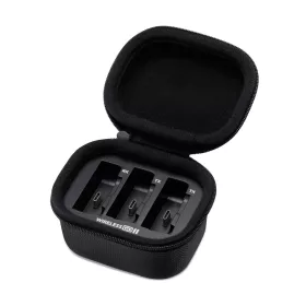   Rode Charge Case töltő tok és hordtáska Wireless GO II mikrofonszett egységeinek töltésére és hordozására bebeépített akkumulátorral