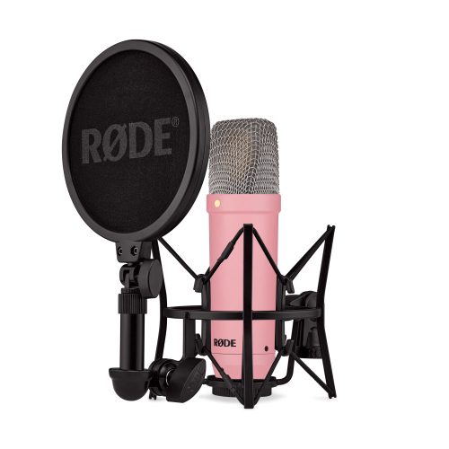 RODE NT1 Signature Series kiondenzátor stúdió mikrofon csomag, rózsaszín