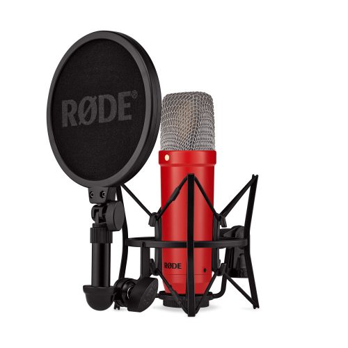 RODE NT1 Signature Series kiondenzátor stúdió mikrofon csomag, piros