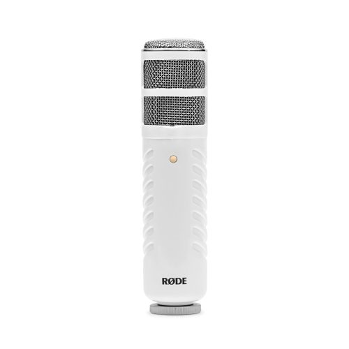 RODE USB csatolós dinamikus podcast mikrofon fejhallgató erősítővel