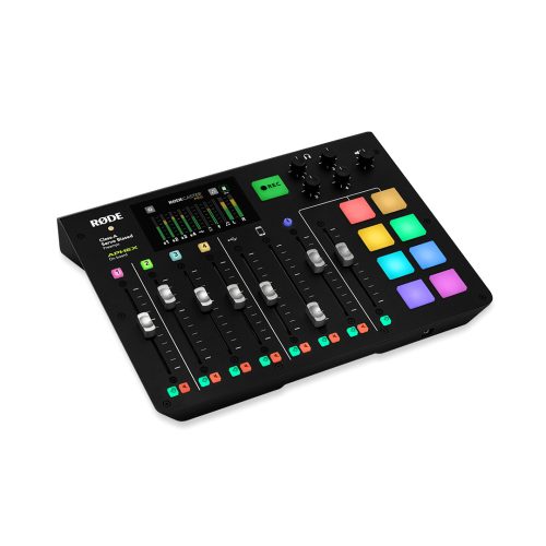 RODE RODECaster Pro négy mikrofoncsatornás podcast keverő Bluetooth, AUX és USB csatlakozásokkal, Aphex audio processzorral