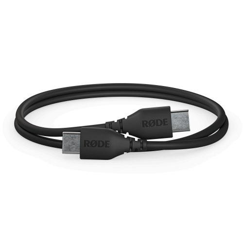 RODE SC22 csúcsminőségű, kerek keresztmetszetű USB-C - USB-C összekötő kábel, 30cm, fekete