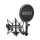 Rode Pop-filterrel egybe épített rezgéscsillapító mikrofonfogó (a Pop-filter leszerelhető)