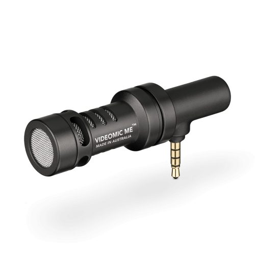 Rode VideoMic Me mini kondenzátor mono videómikrofon mobil eszközökhöz, TRRS csatlakozóval és fejhallgató kimenettel