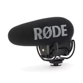   Rode Videomic Pro Plus professzionális mono videomikrofon Rycote Lyre felfüggesztéssel, saját akkumulátorral, digitális funkció kapcsolókkal