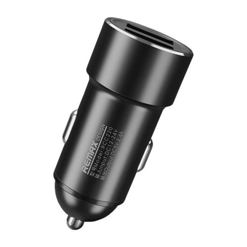 Remax RCC220 Autós Töltő 2x USB, , 2,4A (fekete)