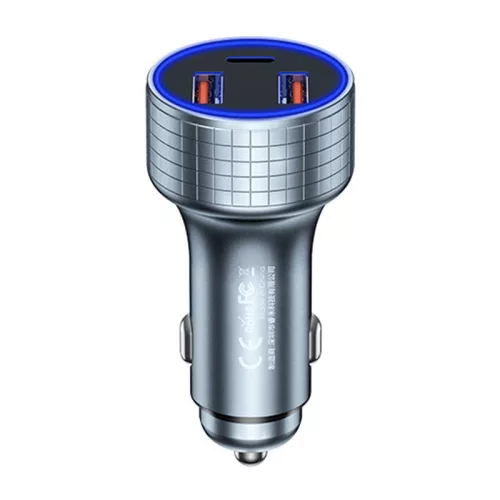 Remax RCC327 Autós Töltő 2x USB, USB-C , 83W