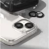 Ringke iPhone 15 / 15 Plus Camera Lens Frame védő Aluminium Alloy készlet átlátszó (fekete)