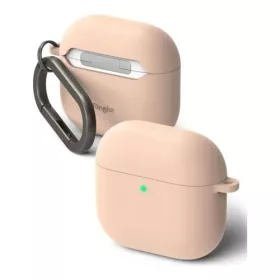 Ringke AirPods 4 tok szilikon Sand (rózsaszín)