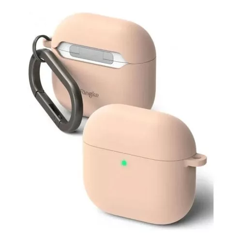 Ringke AirPods 4 tok szilikon Sand (rózsaszín)