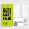 Ringke iPhone X/XS/11 Pro kijelzővédő fólia Dual Easy fólia (2pcs) átlátszó