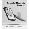 Ringke iPhone 15 Plus tok Fusion Bold mágneses matt átlátszó (fekete)