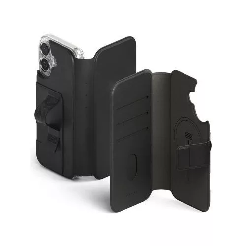 Ringke iPhone 17 tok Folio Grip Wallet mágneses (fekete)